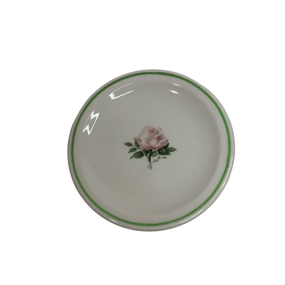 Scammells Other - Scammells Trenton China 5.5 Inch Dessert Plate Restaurant Pink Rose